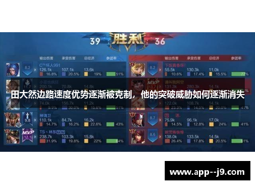 田大然边路速度优势逐渐被克制，他的突破威胁如何逐渐消失